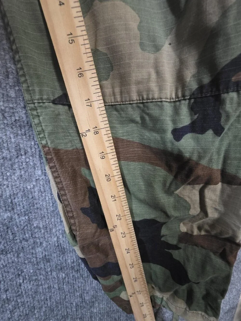 US Military BDU Pants Mens Medium Regular Woodland Camo Cargo Drawstring Ripstop